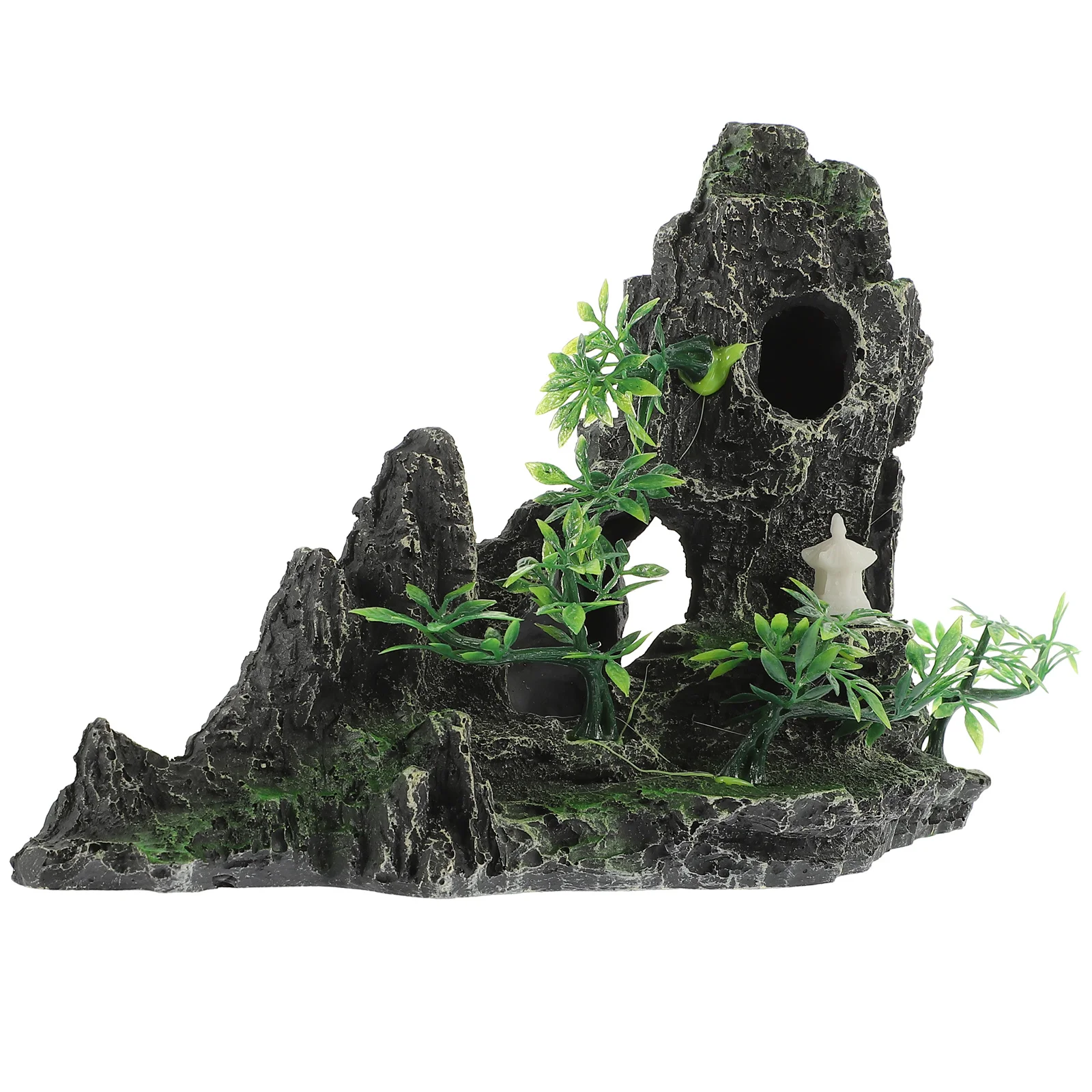 

Aquarium Fish Tank Decorative Resin Mountain Ornament Natural Landscape Simulation Fish Habitat Decoration Home Decoration