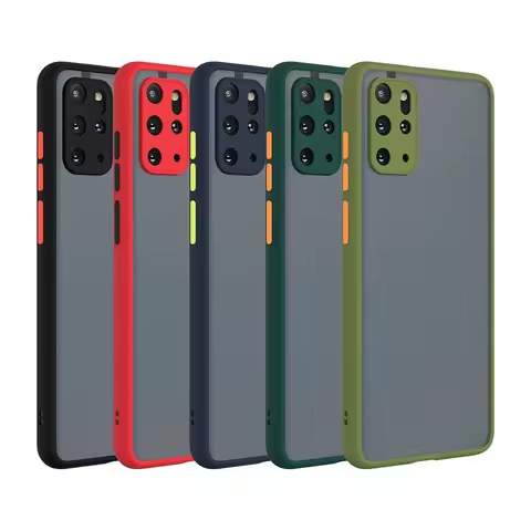 For Samsung Galaxy Note 20 Ultra 8 9 10 Plus Skin Feel Case S20 S21 S22 Plus S23 S24 Ultra S20 Fe Contrast Armor Cover Case