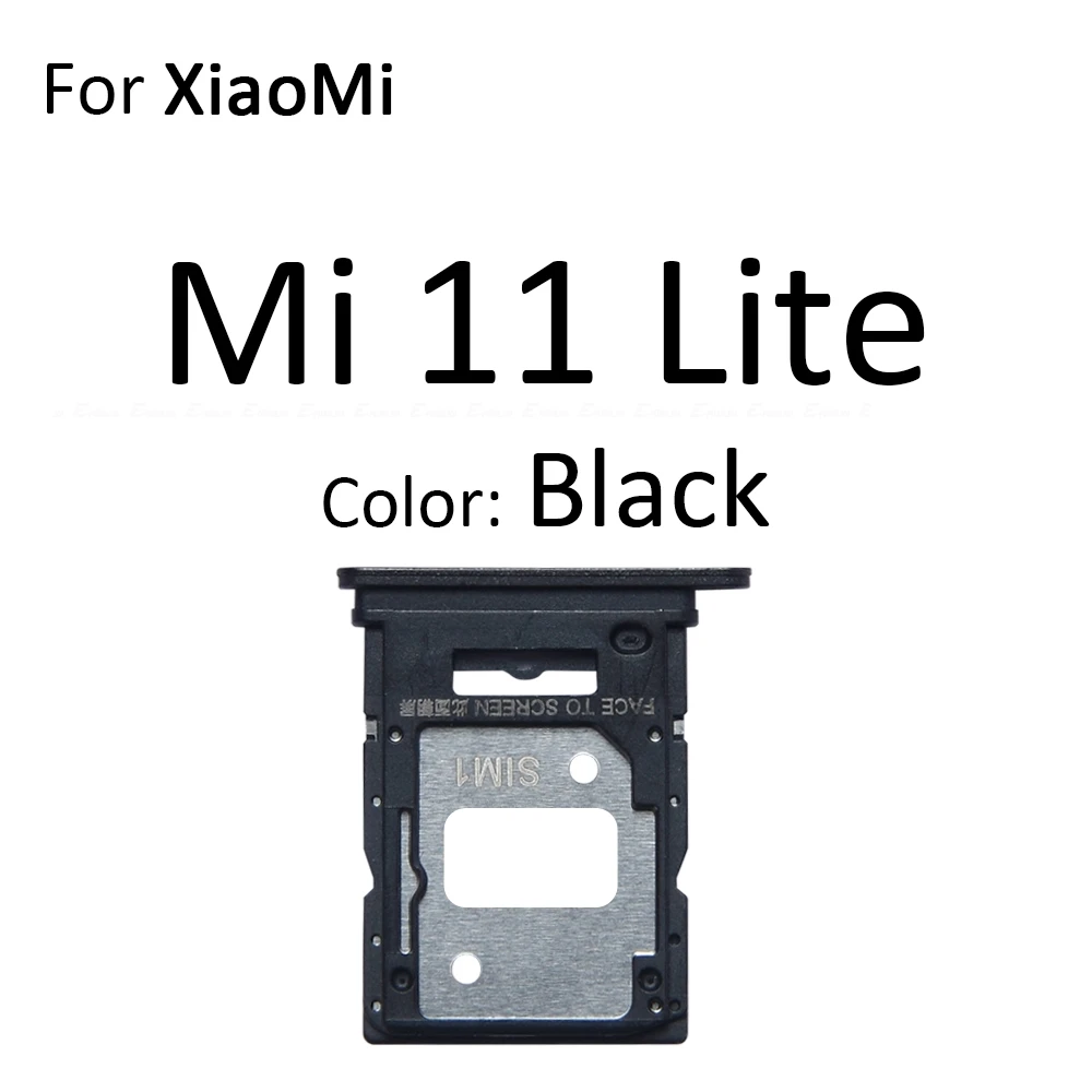 Sim Card Micro SD Card Tray Socket Holder Slot Container Connector Adapter Reader Parts For XiaoMi Mi 11i 11 Lite 5G NE