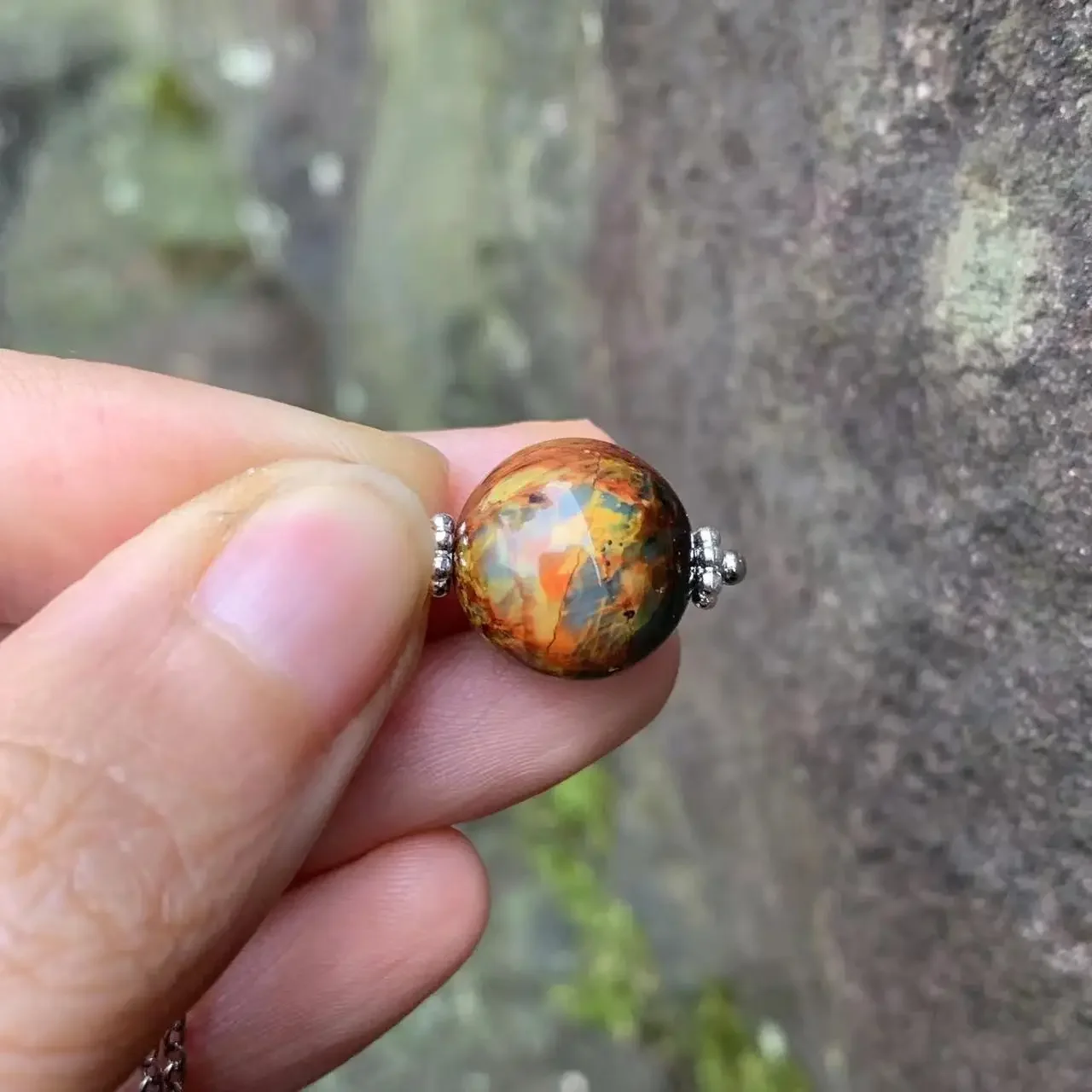 10MM Natural Rare South Africa Pietersite Pendant Necklace Fine Jewelry Stones Healing Energy Gift Lucky Jewelry