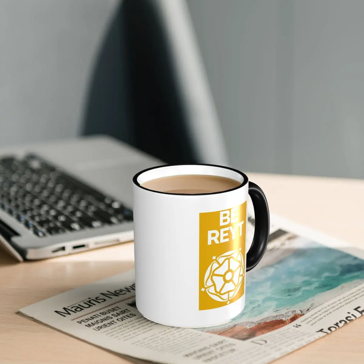 Be Reyt Yorkshire Dialect And White Rose Mug Funny Ceramic Coffee Cups Tea Mugs Milk Cup Drinkware Gifts for Woman Man