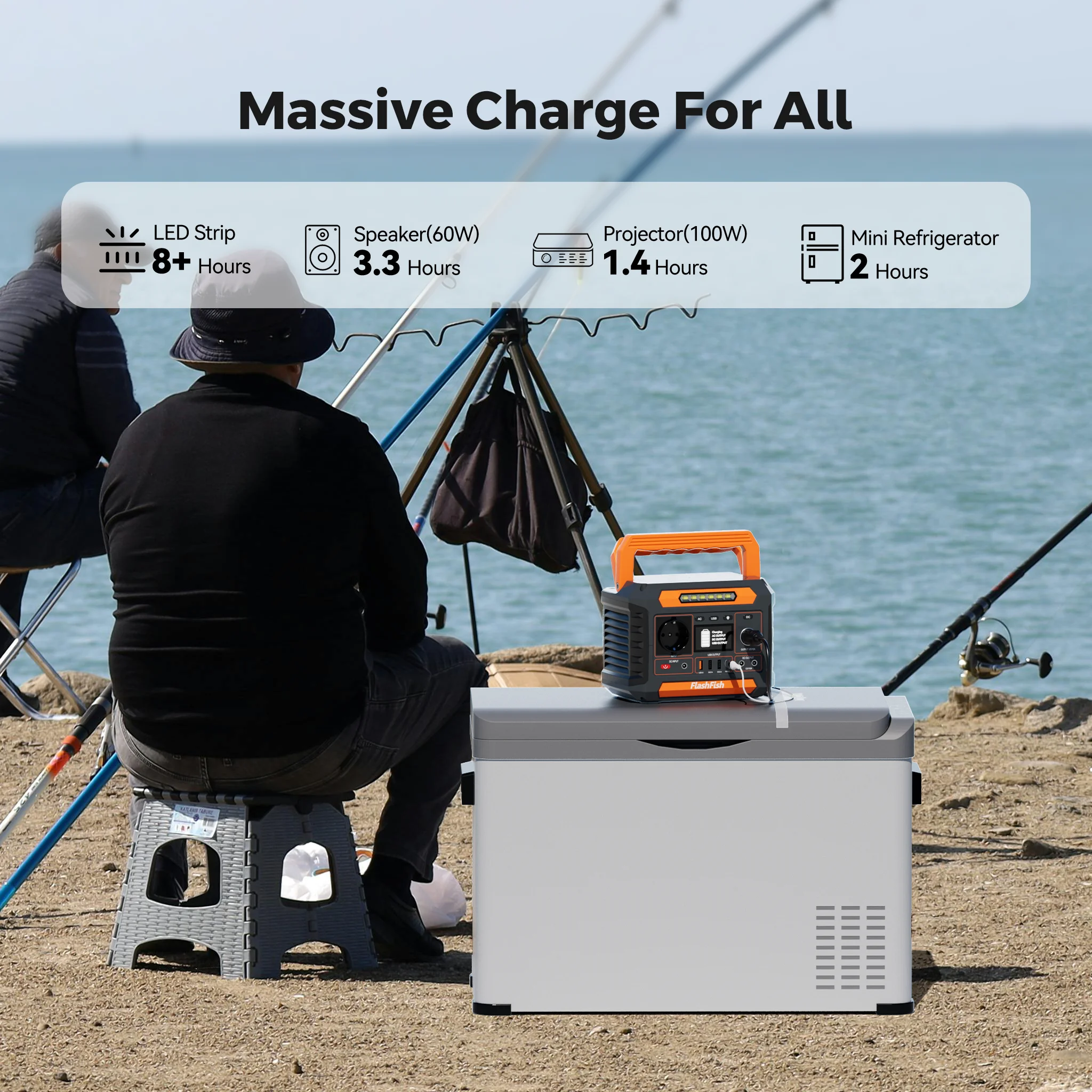 Flashfish P66A Mini – Estación de Energía Portátil para Pesca - imagen 5