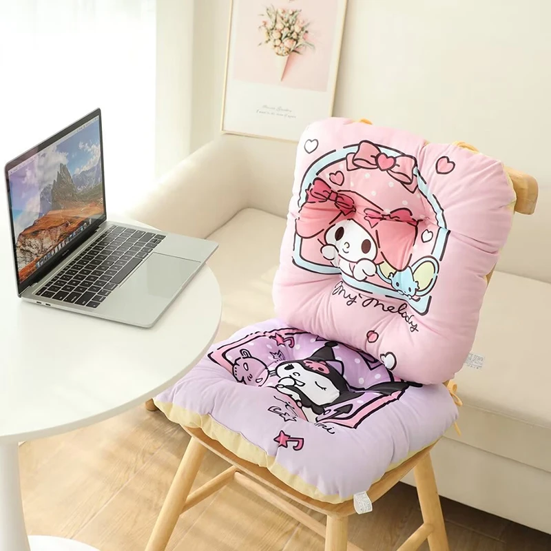 Cartoon Cute Sanrio Kuromi Cinnamoroll Cushion Office Chair Hip Cushion Dormitory Chair Pillow Summer Student Classroom Cushion