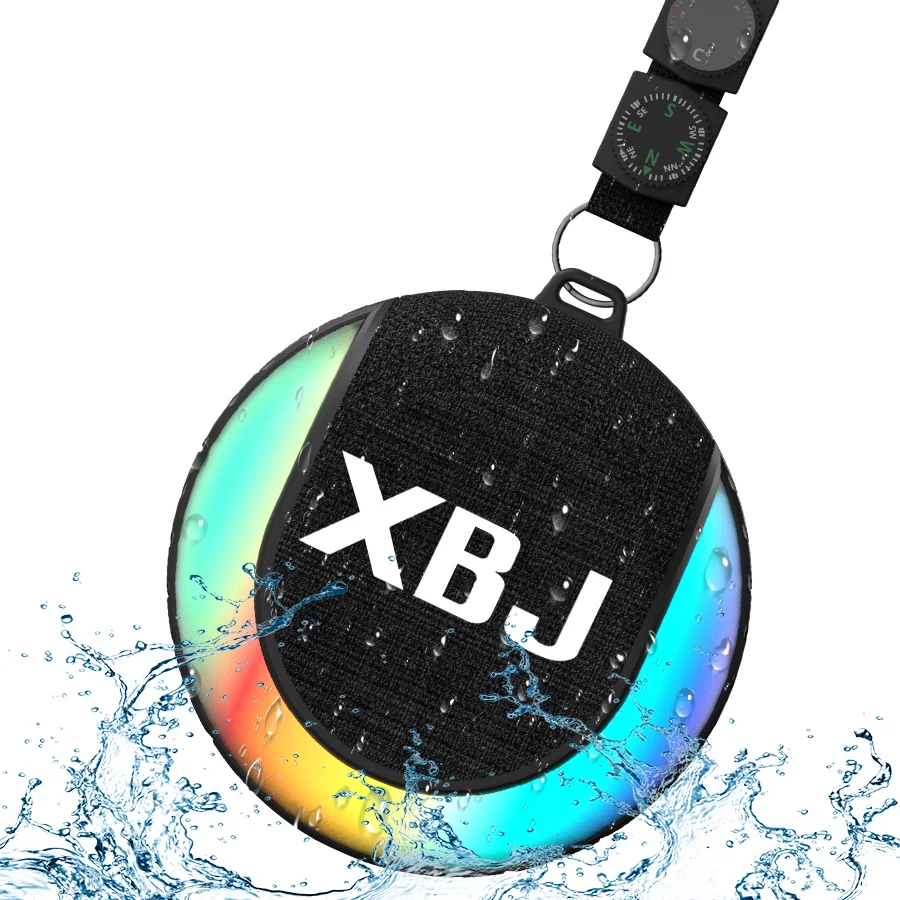 

Portable Bluetooth Shower Speaker Waterproof Speaker with LED Light,Floating,True Wireless Stereo for outdoor Kayak Beach