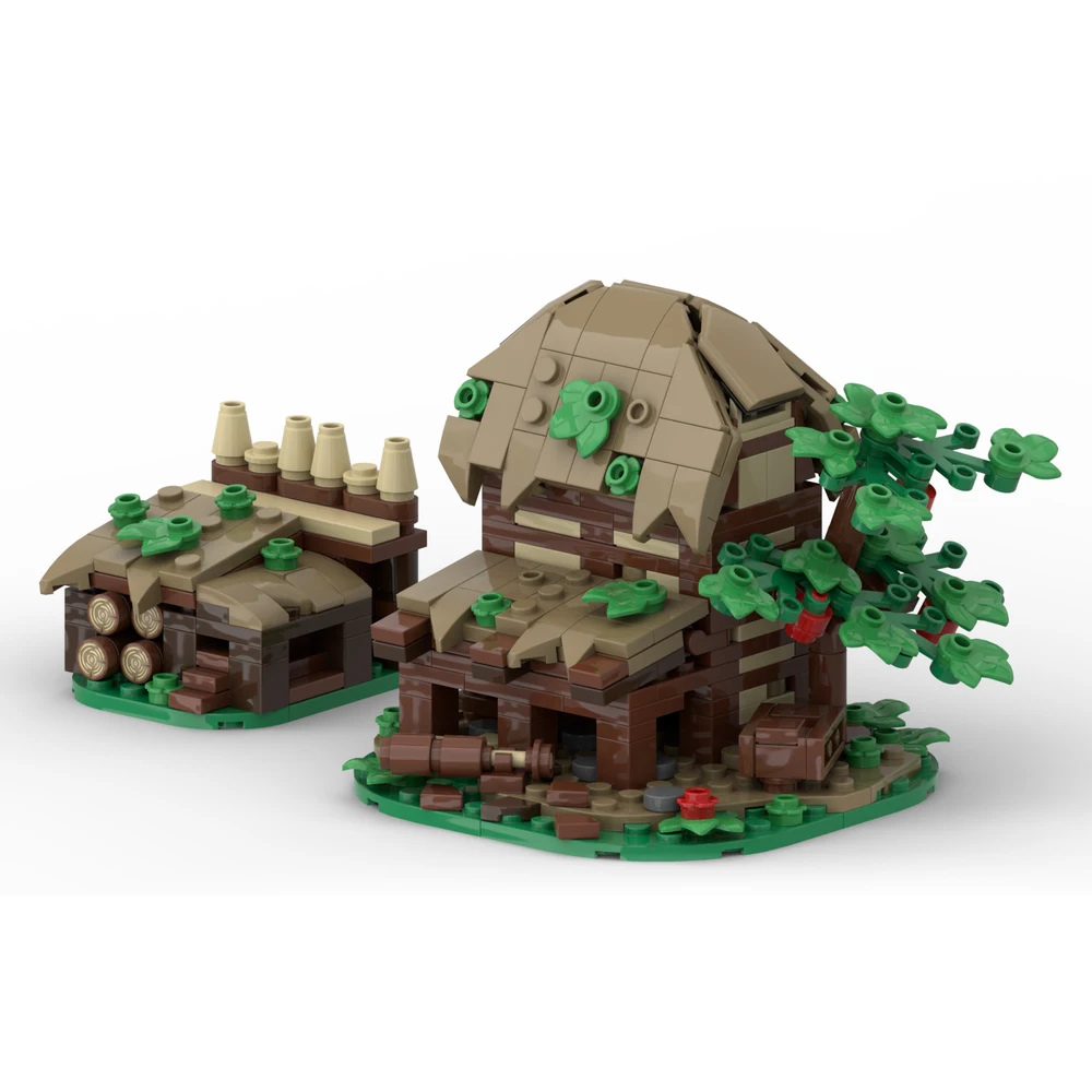 MOC-234707 Medieval Town Brausten Castle Manor Model DIY Assembly Modular Building Block Toy Children's Boy Birthday Gift Set