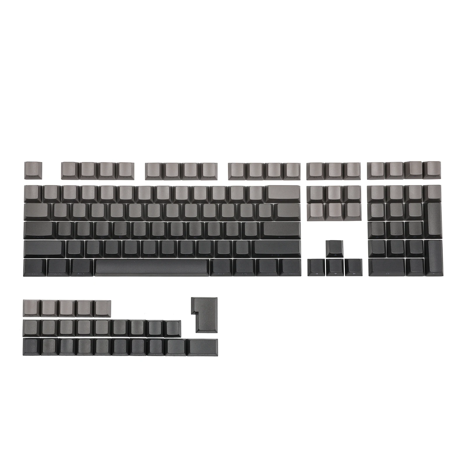 EPOMAKER Smokey Grey 133-Key Double-shot Side-printed PBT Cherry Profile Keycap Set for ANSI Mechanical Gaming Keyboard