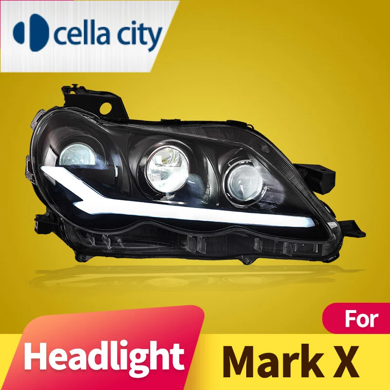 

Headlight Assembly for Toyota REIZ/Mark X 2005-2009 LED DRL LED Dual Beam Lens LED Sequential Turn Signal