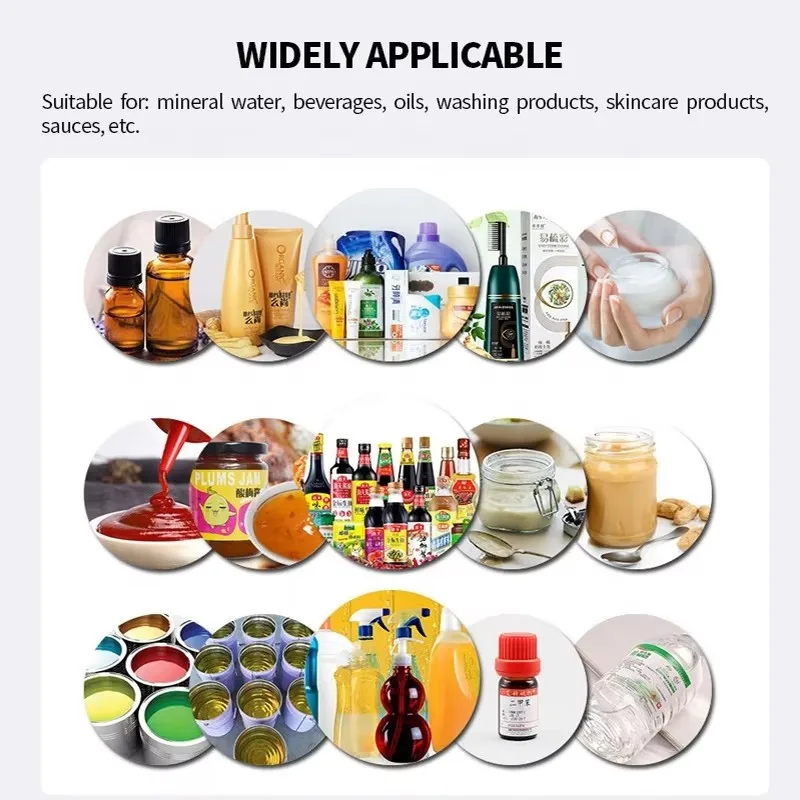 Automatic Gear Pump  Beverage Honey Shampoo Cosmetic Plastic Water Bottle Liquid Paste Packing and Filling Machine