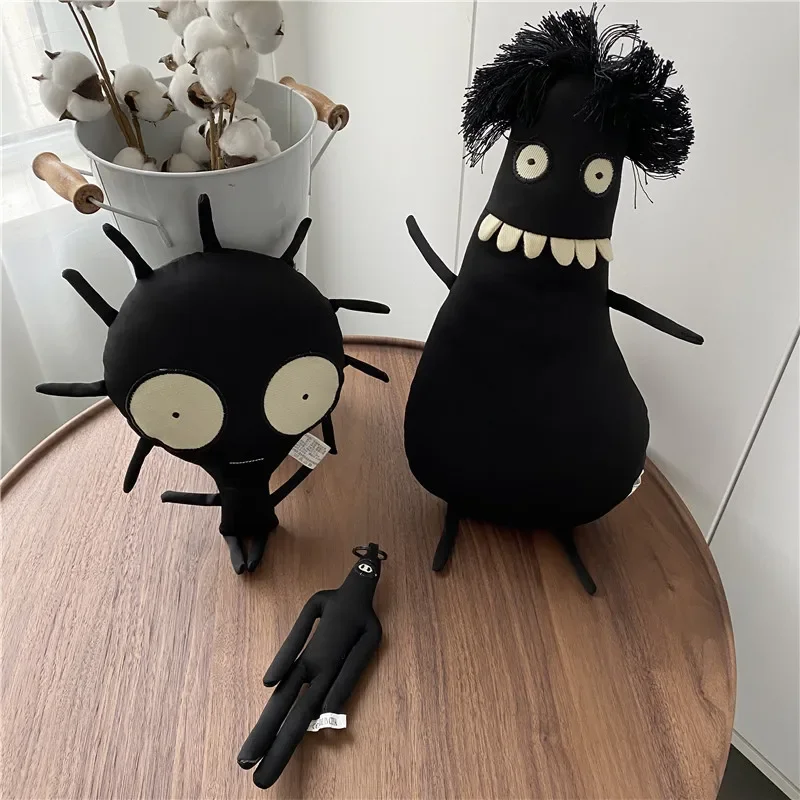 Creative Black Funny Doll Exquisite Soft Plush Workmanship Doll Toys Decoration Great Birthday Presents for Friends or Children