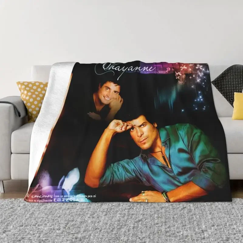 Chayanne Puerto Rican Latin Pop Singer Ultra-Soft Fleece Throw Blanket Warm Flannel Blankets for Bed Car Couch Bedspreads