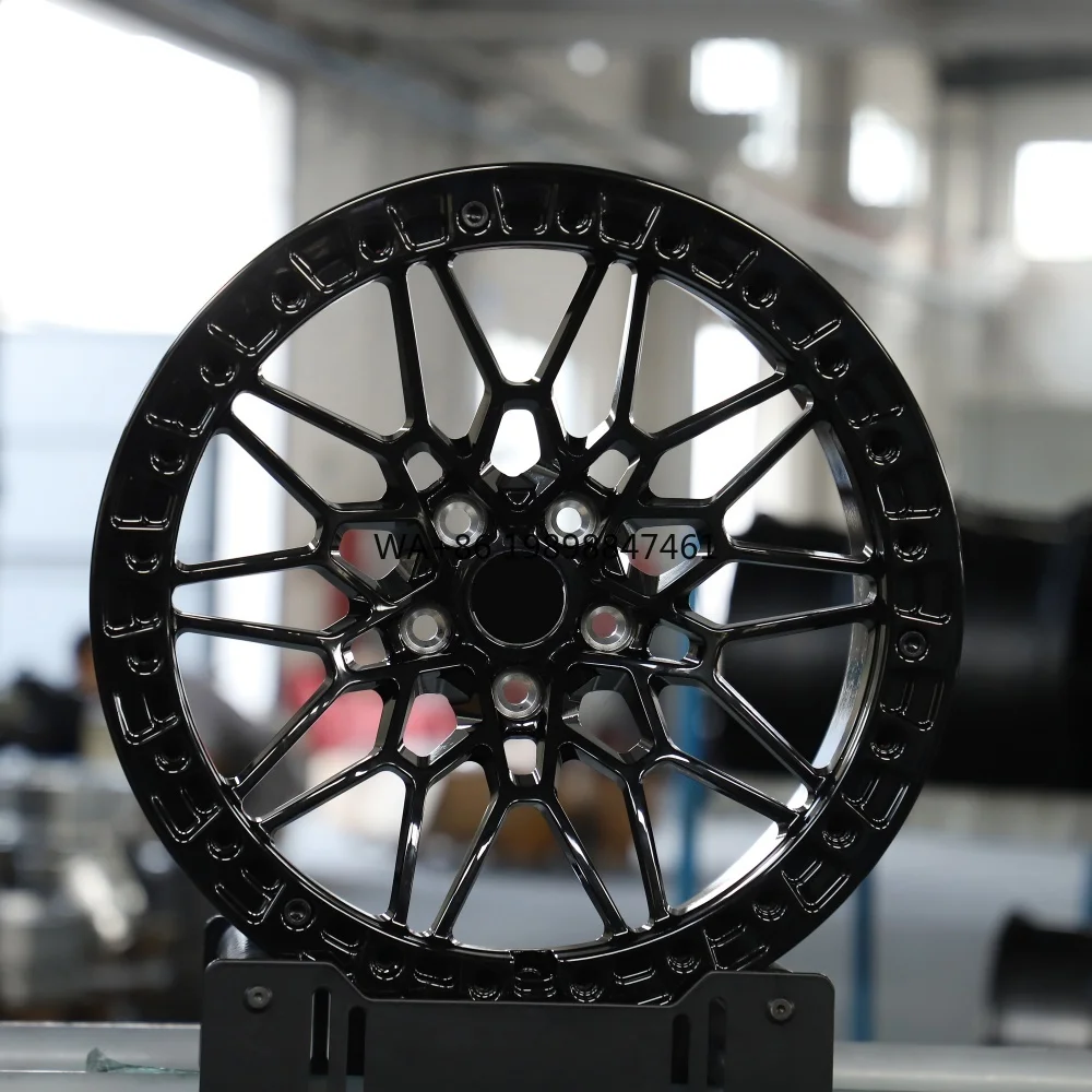 

Hot Sale T6-6061 Aluminum Alloy Beadlock Wheel 17/18/19/20 Inch 5x112 5x114.3 5x120 Black Forged Car Wheel Rims for Sale