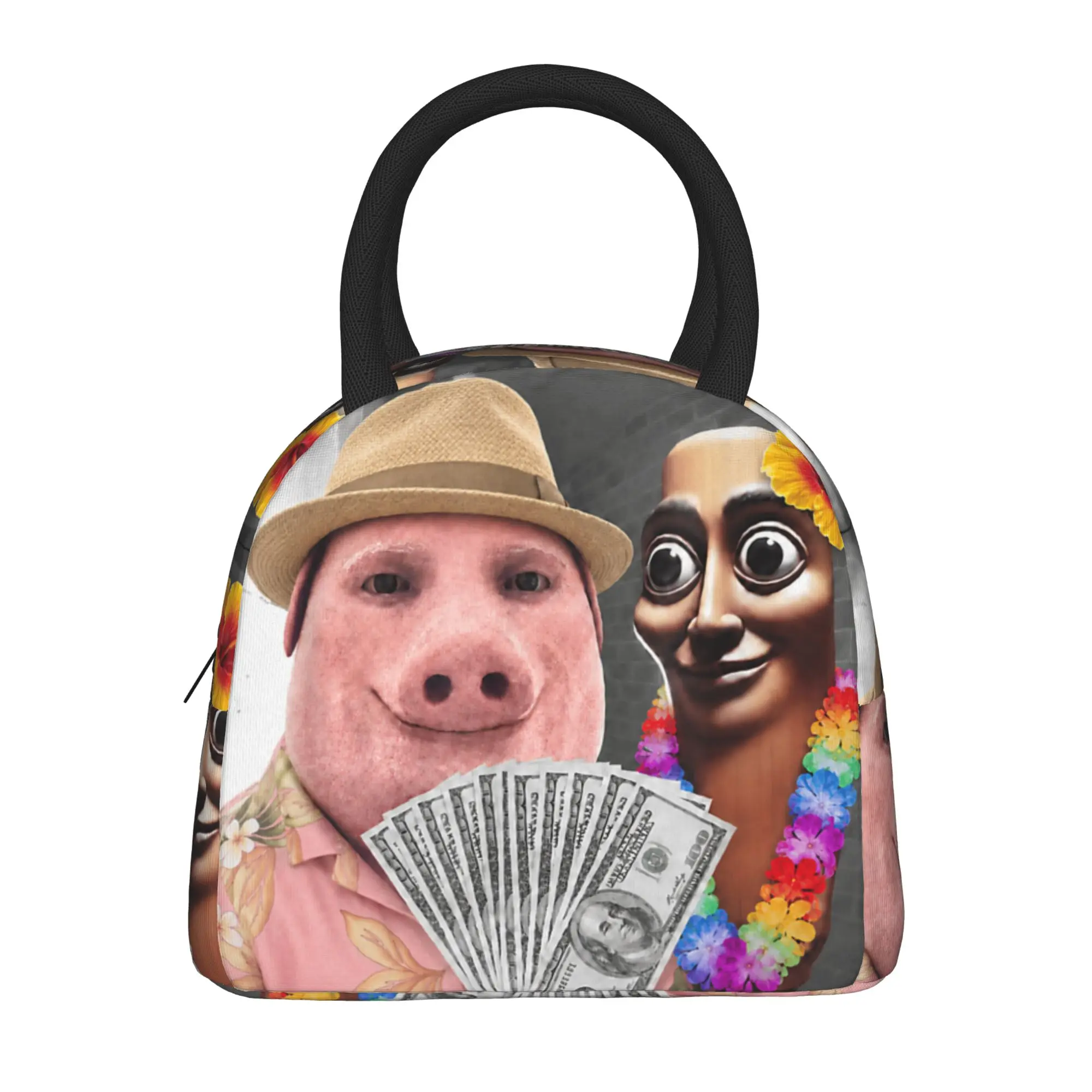 There is Motion at Your Front Door Tung Tung Tung Sahur Lunch Bag Funny Lunch Box For Women School Cooler Bag Thermal Lunch Bags