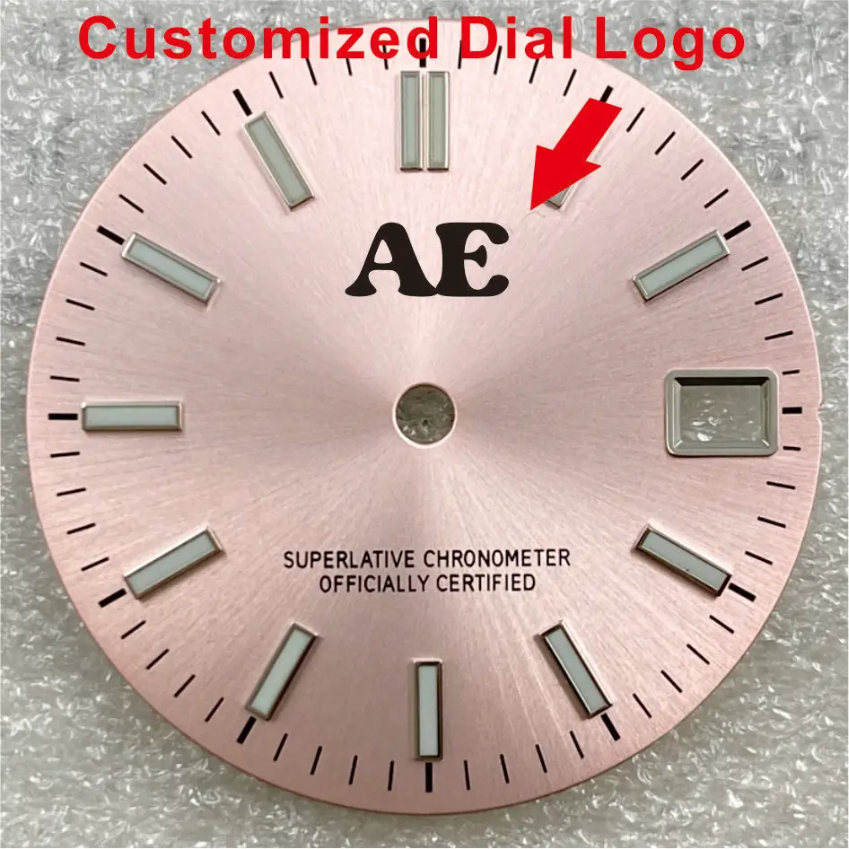 Custom 3D Watch Dial Logo Time Sticker Personalized Gold Silver Metal Transfer Small Mini  Logo DIY Name Carve Flat Labels Tags
