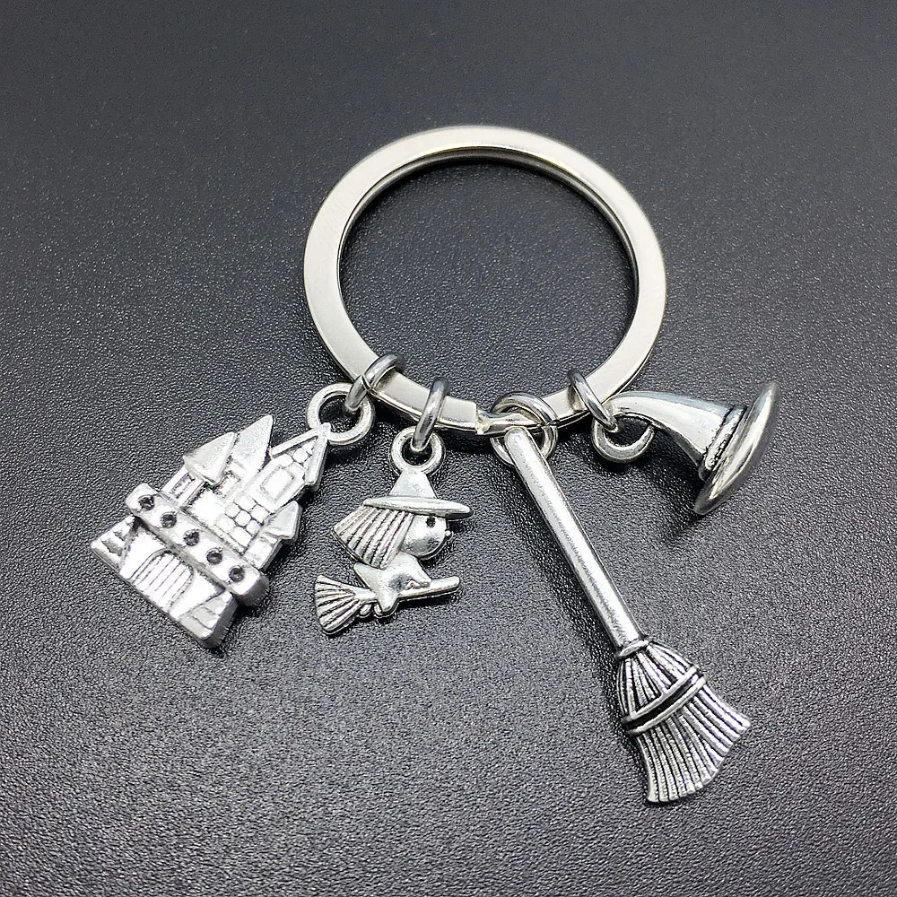 Halloween bibelot sorcière Wizard_hat tour porte-clés porte-clés breloques femmes bijoux accessoires pendentif cadeaux mode