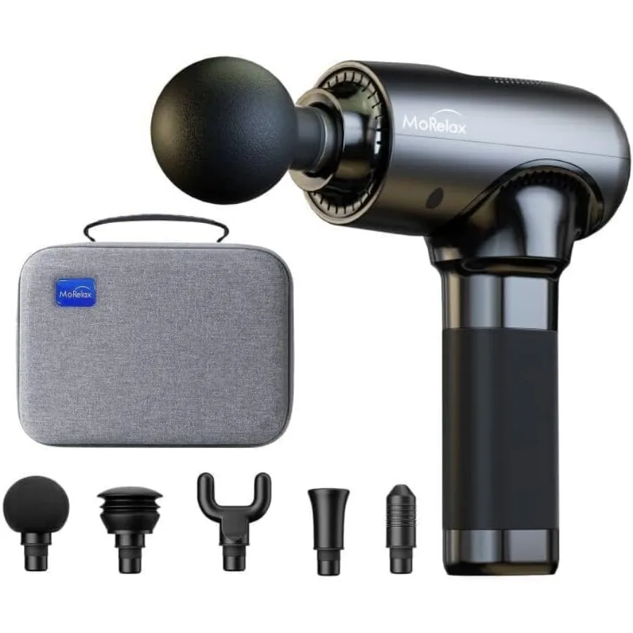 

Портативный ударный массажер для мышц для глубокой терапии тканей и облегчения боли всего тела: электрический ручной инструмент для спортивного восстановления