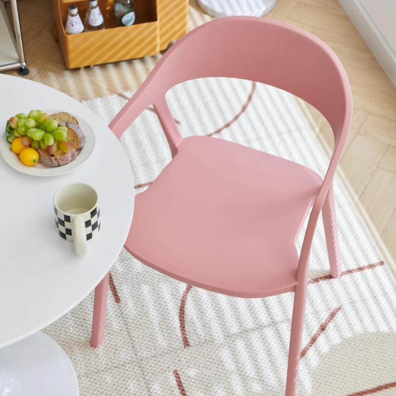 

Dining Chair Plastic Stackable Kitchen Furniture Outdoor Desk Chairs for Living Room Patio Chaise Salle A Manger Cafe Nordic