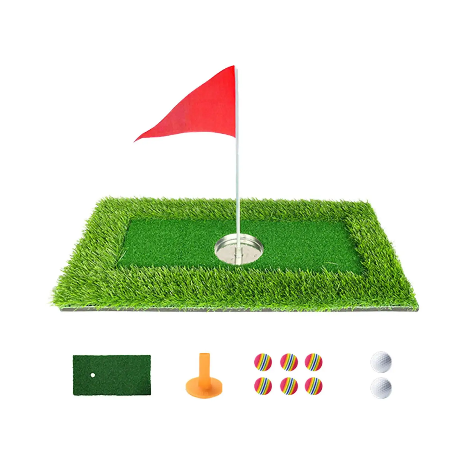 

Float Golf Putting Mat Golf Games Swing Accessories Practice Mat with Balls Golf