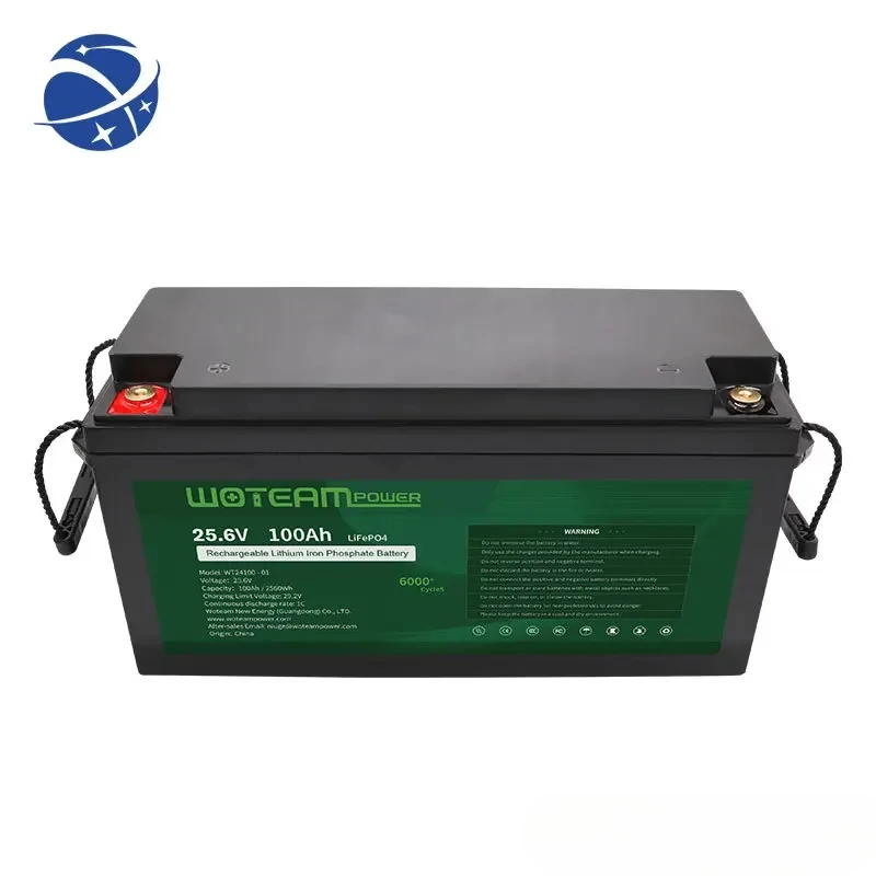 YYHCWoteam 24V 25.6V 100Ah Lithium Battery Manufacturing Plant Lithium ion Battery Pack Home Application Battery Pack