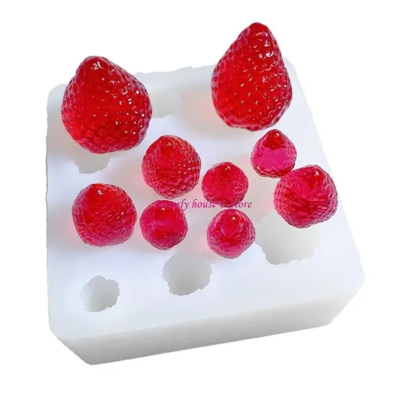 أجزاء كريم فاكهة الكرز الرمال المتحركة قلادة قالب الراتنج الفن قالب قلادة قالب من السيليكون راتنجات الايبوكسي المفاتيح قلادة #3
