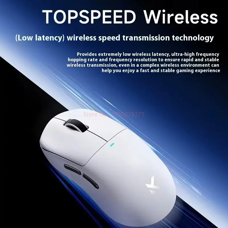 ماوس ألعاب لاسلكي Mchose M7 pro Ultra مع مستشعر Paw3395 ثلاثي الأوضاع رقاقة Realtek خفيفة الوزن غير مسامية ملحقات الكمبيوتر هدية