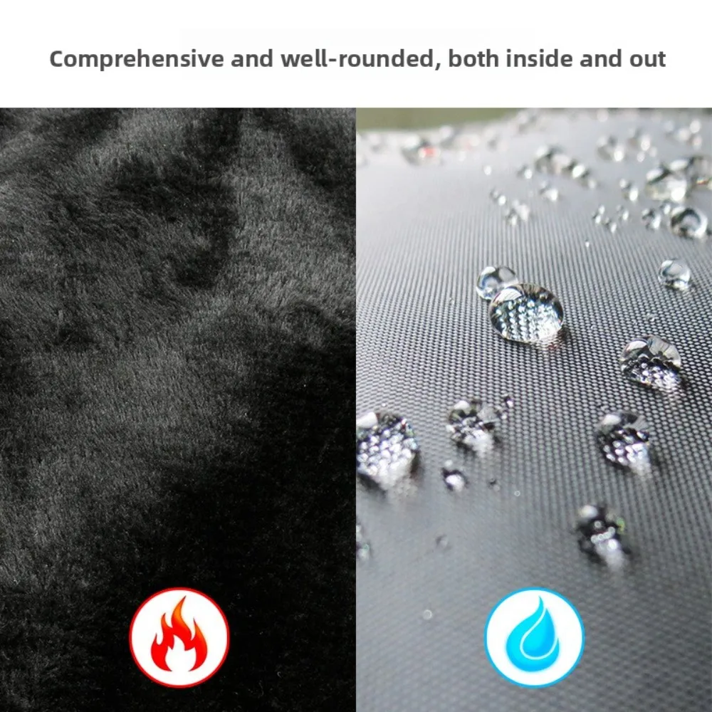 1 قطعة غطاء الزجاج الأمامي للدراجات النارية شتاء دافئ ركوب المئزر مركبة كهربية مقاوم للماء الباردة واقية الصدر والساق غطاء يندبروف