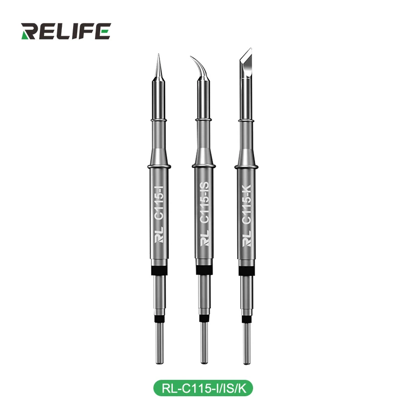 RELIFE Fine C210 T245 T245 punta di saldatura C210 C115 punta del saldatore per stazione di saldatura professionale GVM T210 GVM T115