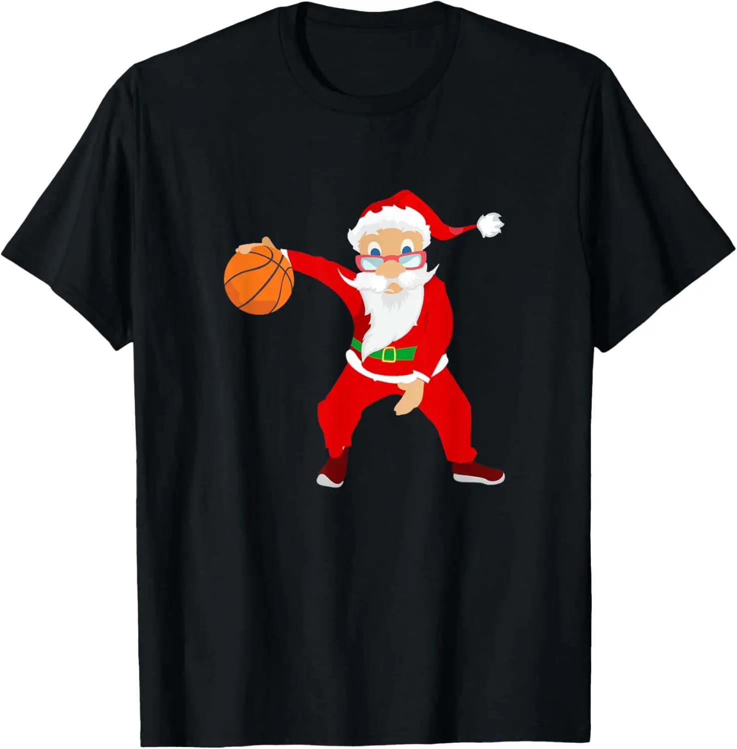 Santa Claus Basketball T-Shirt - Santa Claus Crossover Tee