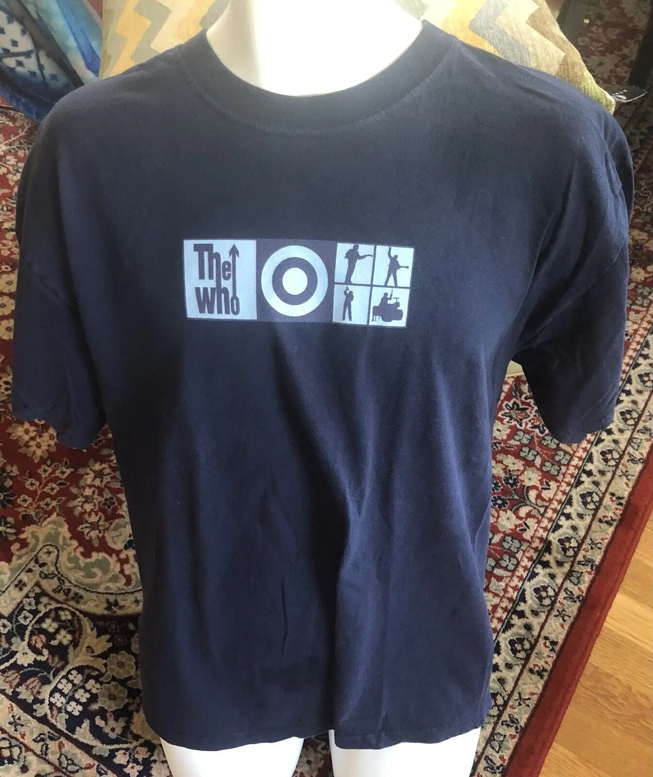 The Who 2002 North American Tour Dark Blue Excellent Condition XL T Shirt