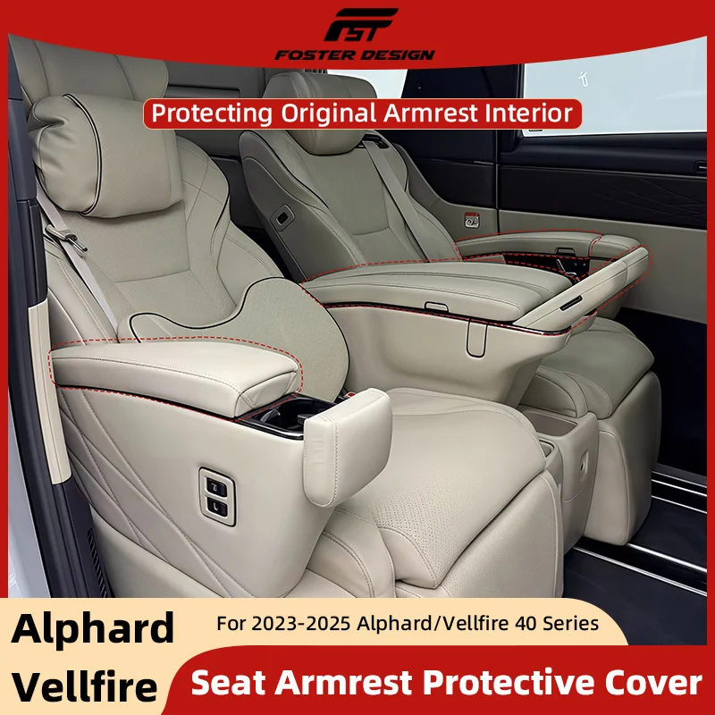 

Car Seat Armrest Protective Cover For Toyota Alphard Vellfire 40 Series Center Seat Armrest Protection Interior Accessories