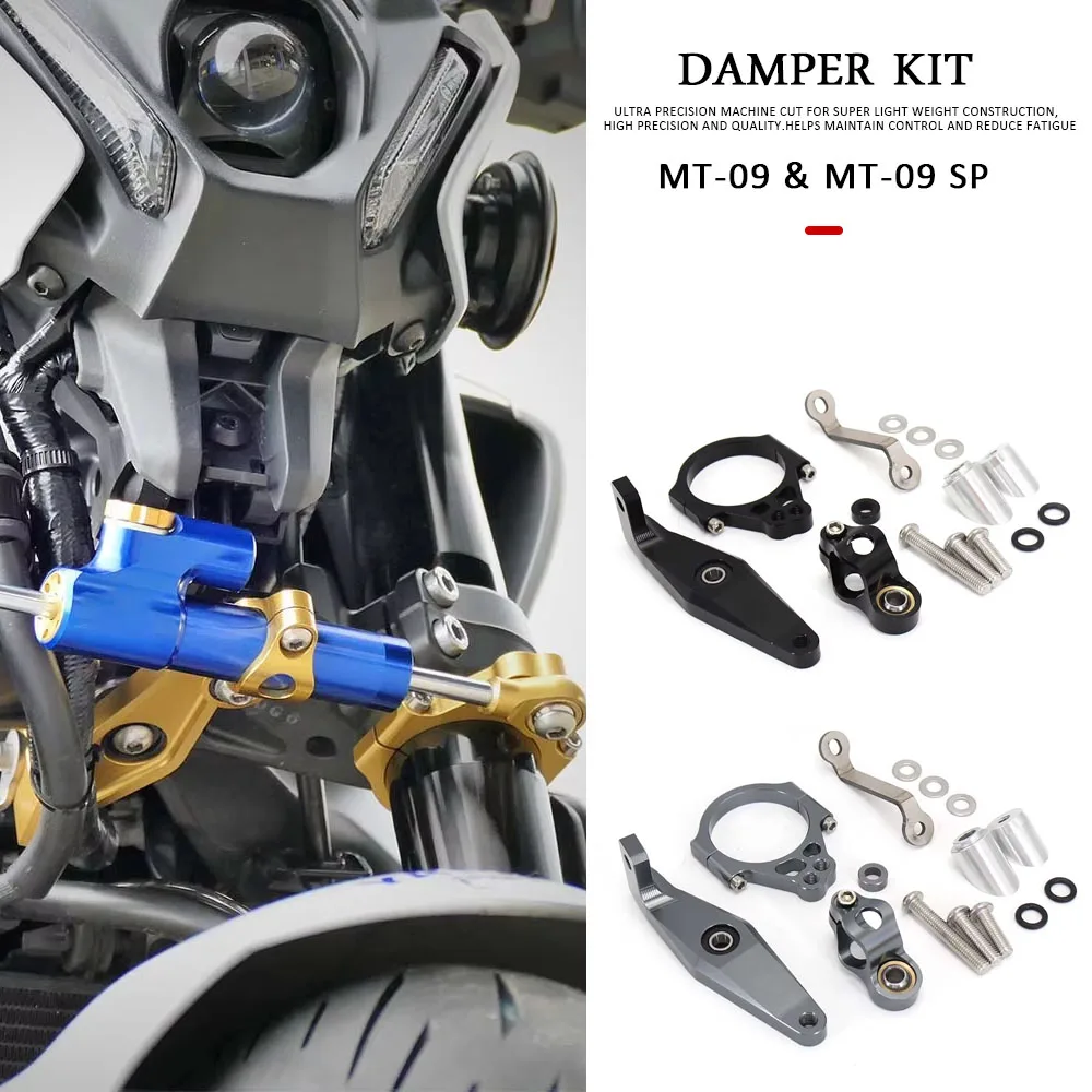 

CNC Motorcycles Accessories MT09 MT09 SP Steering Stabilize Damper Bracket Mount Kit For YAMAHA MT09 mt09 SP 2021 2022 2023