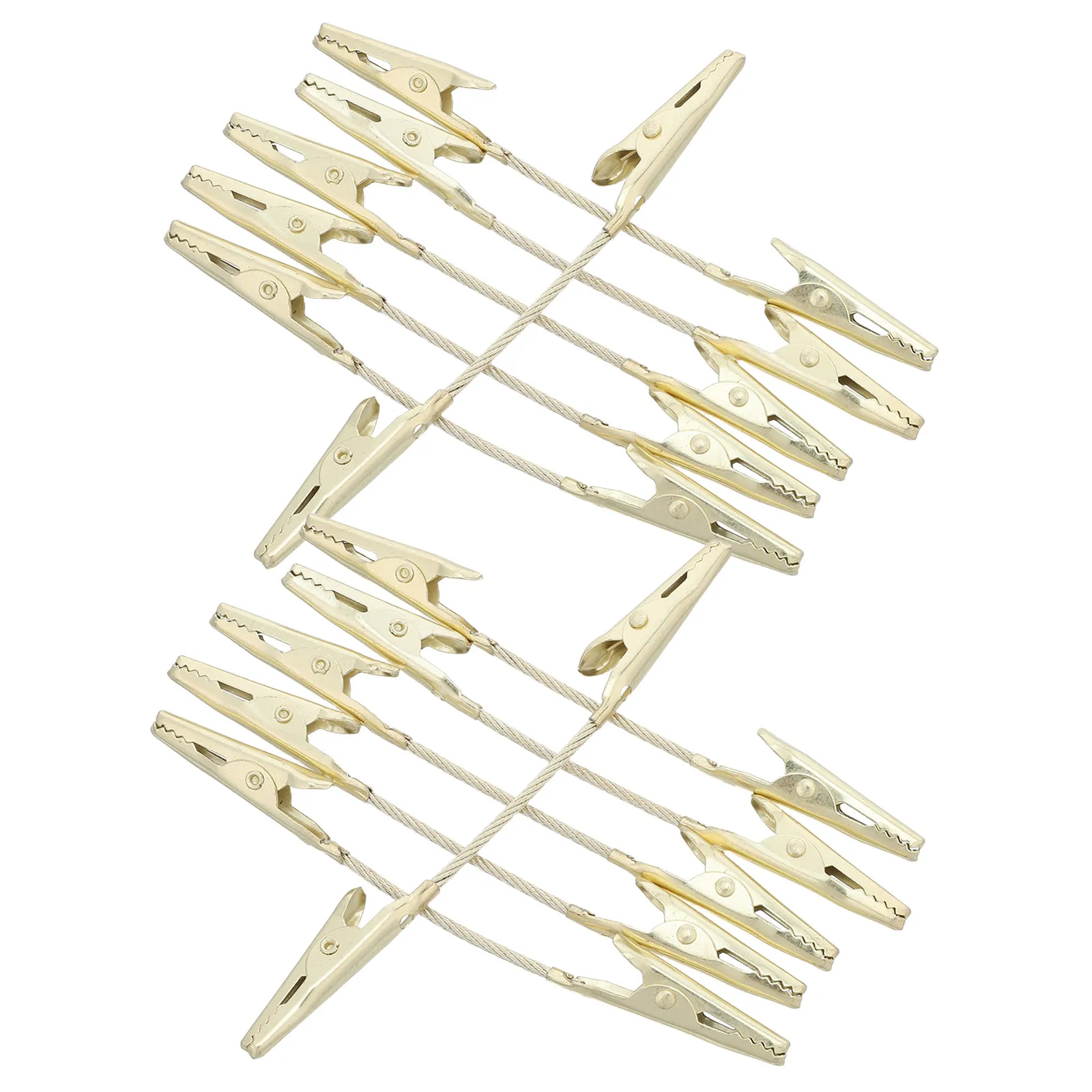 15Pcs Metal Double Sided Alligator Clips Memo Holder Photo Card Clip Office Display Double Ended Clip Strong Grip