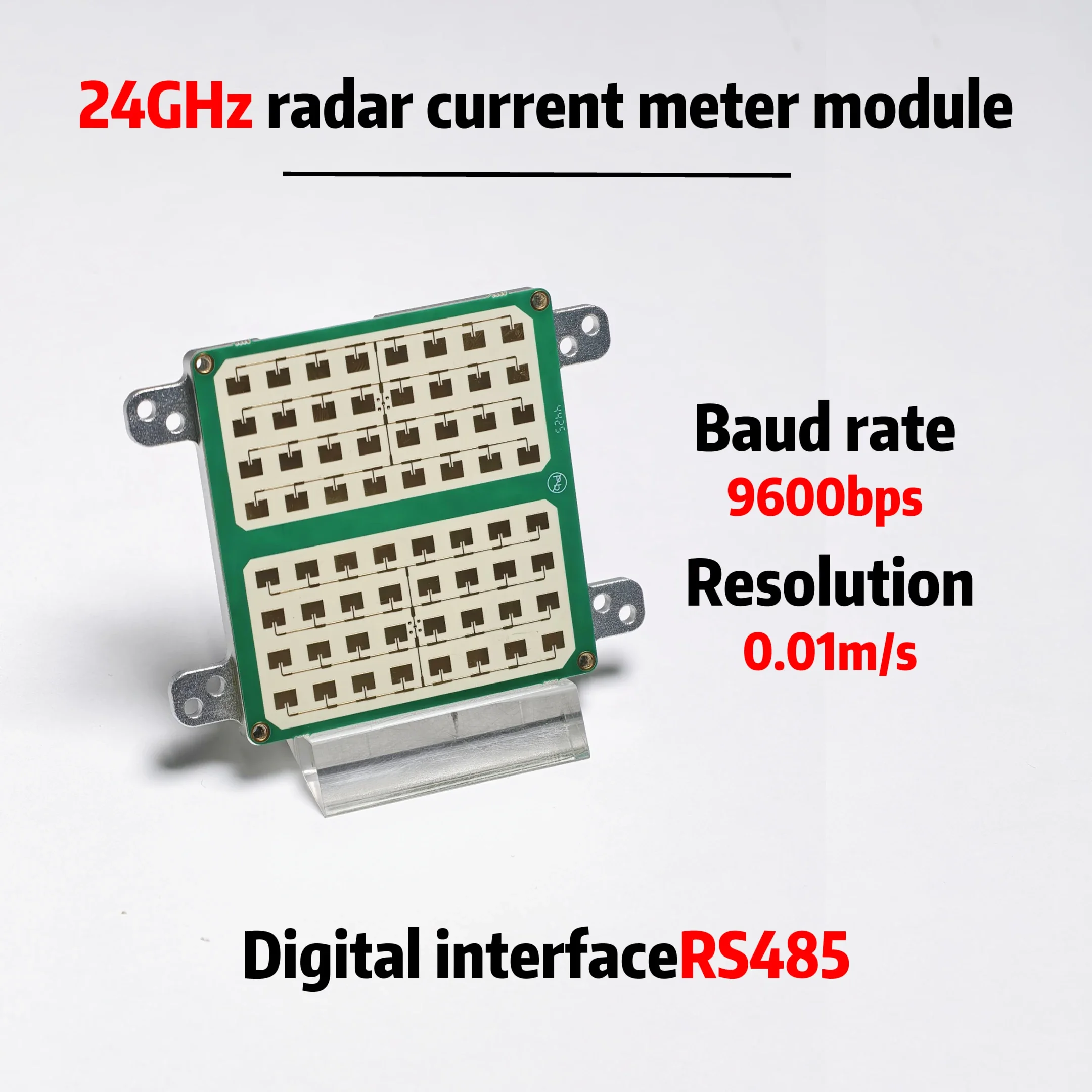 ZLYSR08M Radar Sensor Module, Bidirectional Flow Detection, Sewage & Industrial Water Monitoring