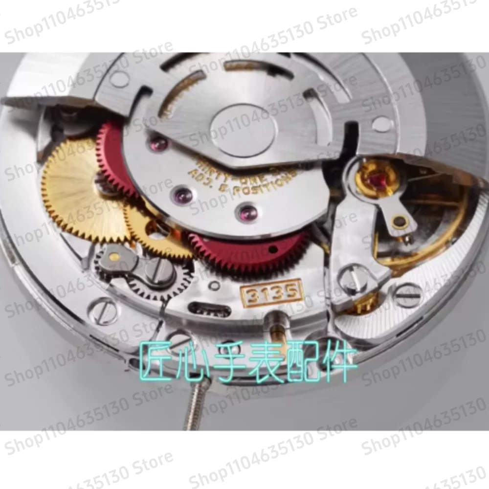 Brand new watch accessories, Shanghai 3135 movement with blue hairspring and engraved bridge, can replace the original 3135.