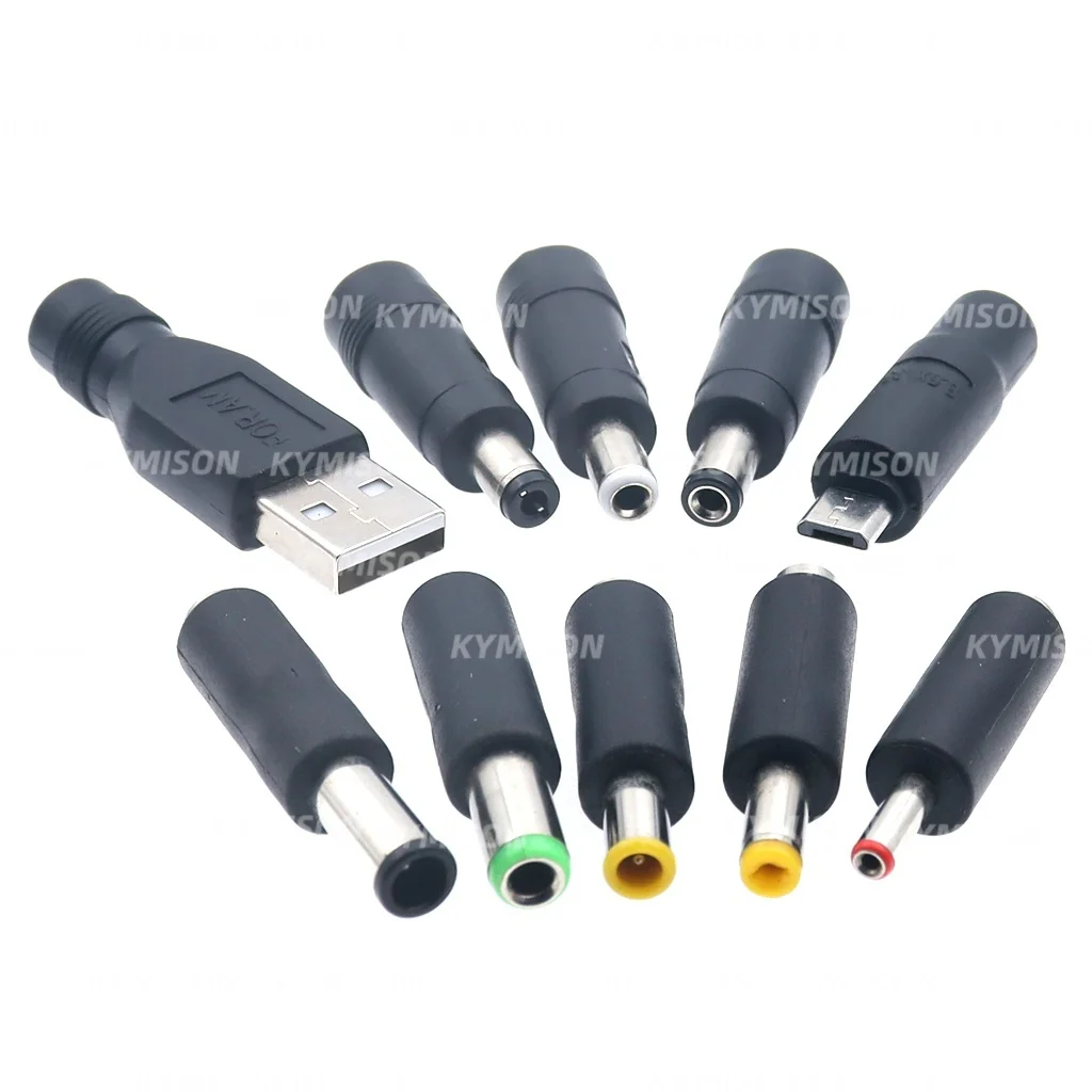 DC Power 3.5 x 1.35mm Female to DC6.0X4.4/6.3*3.0/5.5X2.5/4.8*1.7/4.0X1.7mm Male DC Plug for Laptop Charging Conversion