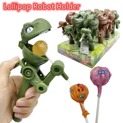 Dinosaur Lollipop Holder Toy Lollipop Robot Holder Candy Storage for Kids Dustproof Candy Storage Gift Cake Stand Novelty Toys
