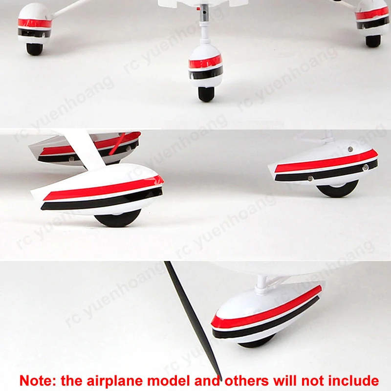 1 pièces pour modèle d'avion Cessna 182 2.5mm fil d'acier train d'atterrissage roue avant avec couvercle accessoires de remplacement pour avion RC