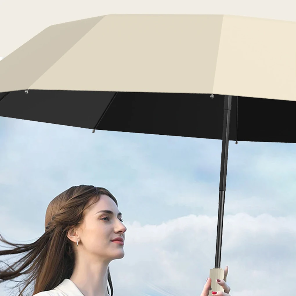 

Fully Automatic Sunshade Folding Umbrella With Fan Waterproof UV-Resistant Adjustable Portable Sun Umbrella Outdoor Supplies