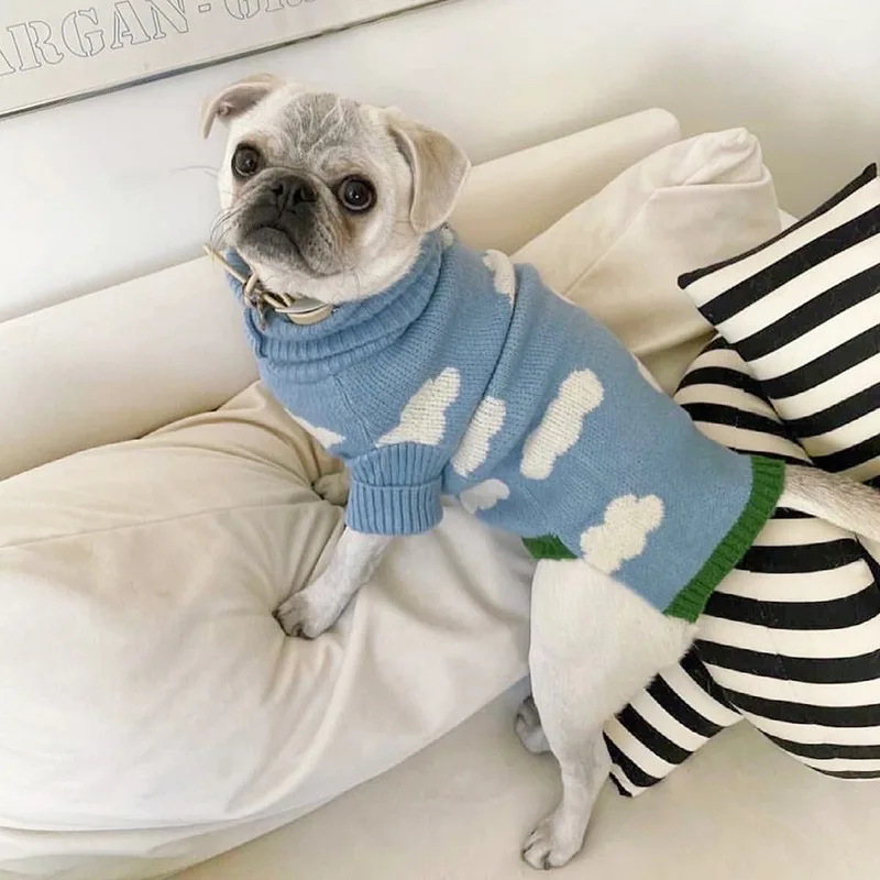 Pet Cute Cloud Sweater Puppy Winter Soft Pullover New Puppy Knit Teddy Warm Clothes Popular Pet Products