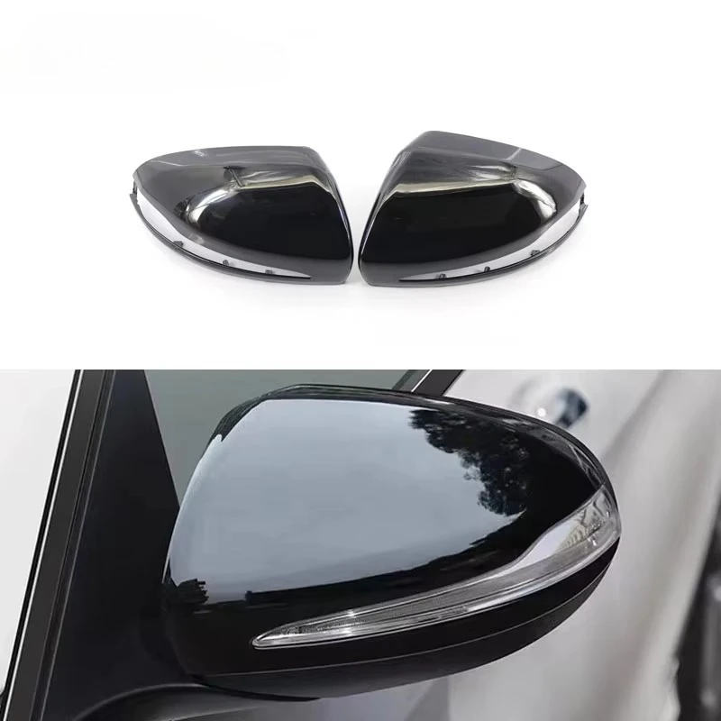 

Car Mirror Cover for C/E/S-class W205 W213 W222 Upgrade Mirror Cover Gloss Black 2015-2021