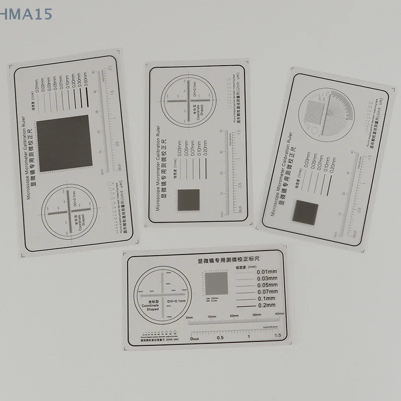 Righello morbido Microscopio Micrometro Calibrazione Linea di scorrimento Larghezza Diametro particelle Strumento di misurazione Calibro punto pellicola ad alta precisione