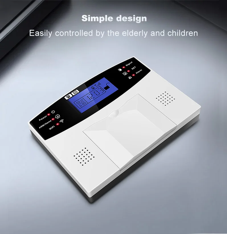 Sistema de Alarma de Seguridad para el Hogar DYGSM Tuya Smart 4G+Wifi, Sistema de Alarma Antirrobo Inalámbrico, Control 