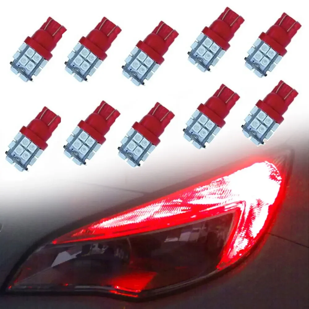 10pcs Car Reading Light Signal Indicator Lamp T10 3528 20SMD W5W 12V LED Bulbs Car Lights Universal Car Interior Accessories