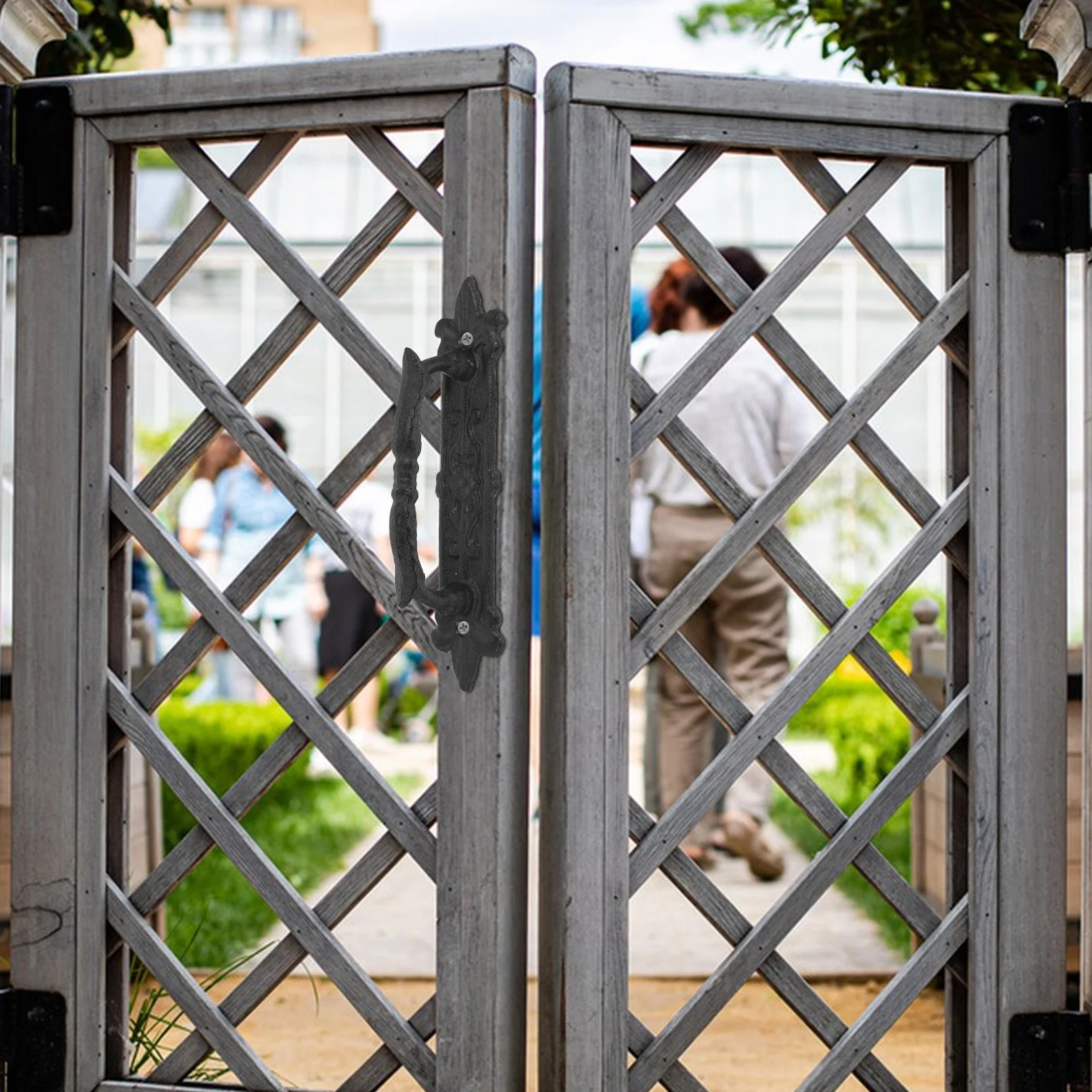 

Чугунная дверная ручка, винтажная тяга для садовых ворот, фурнитура для шкафа, декоративные ручки, ручки для комода