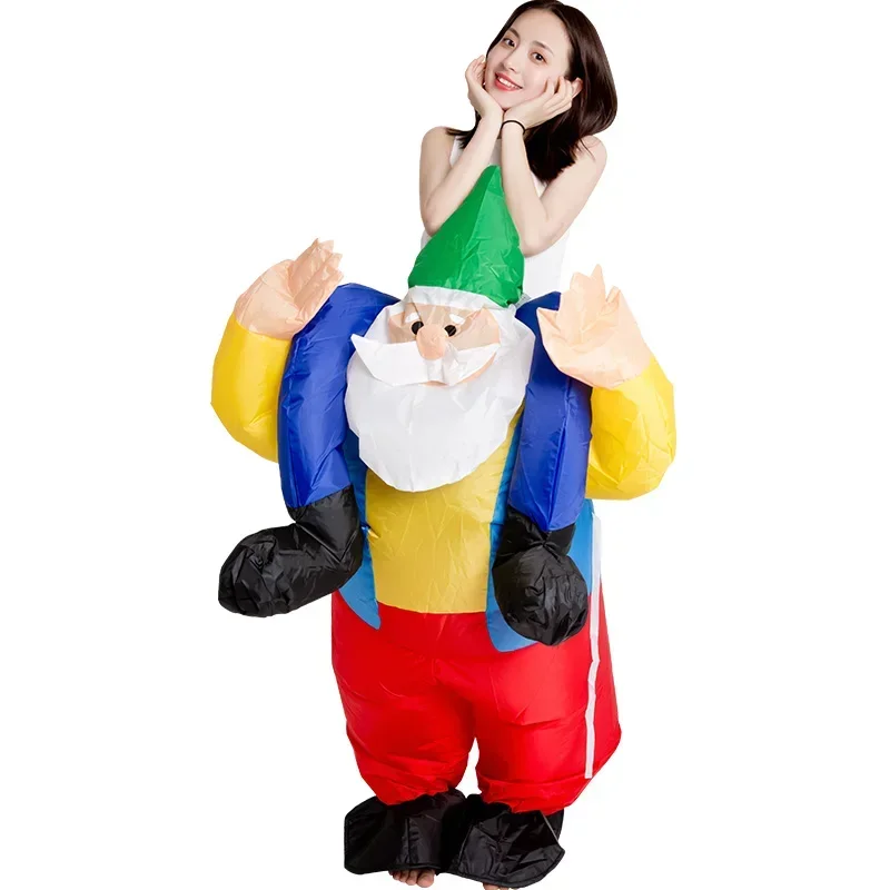 

Christmas Cartoon Doll Costume Funny Back Person Magic Pants Prop Costume Santa Claus Inflatable Clothes machine