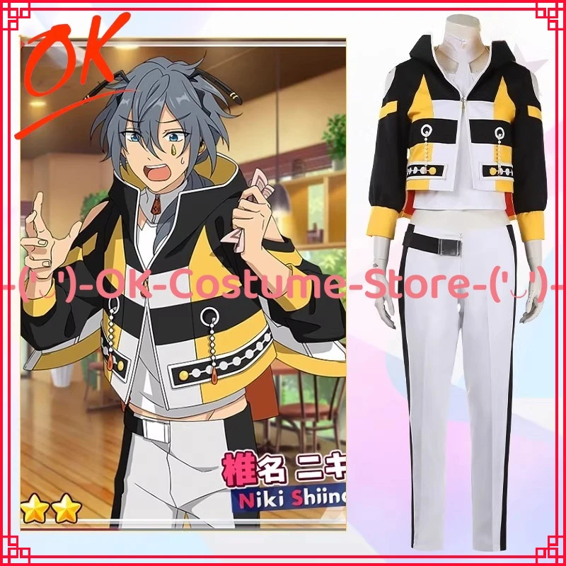 

[Customized Size] Ensemble Stars Amagi Rinne Shiina Niki Cosplay Costume Work It! Honey Bee Outfit Halloween Party Uniform Suit
