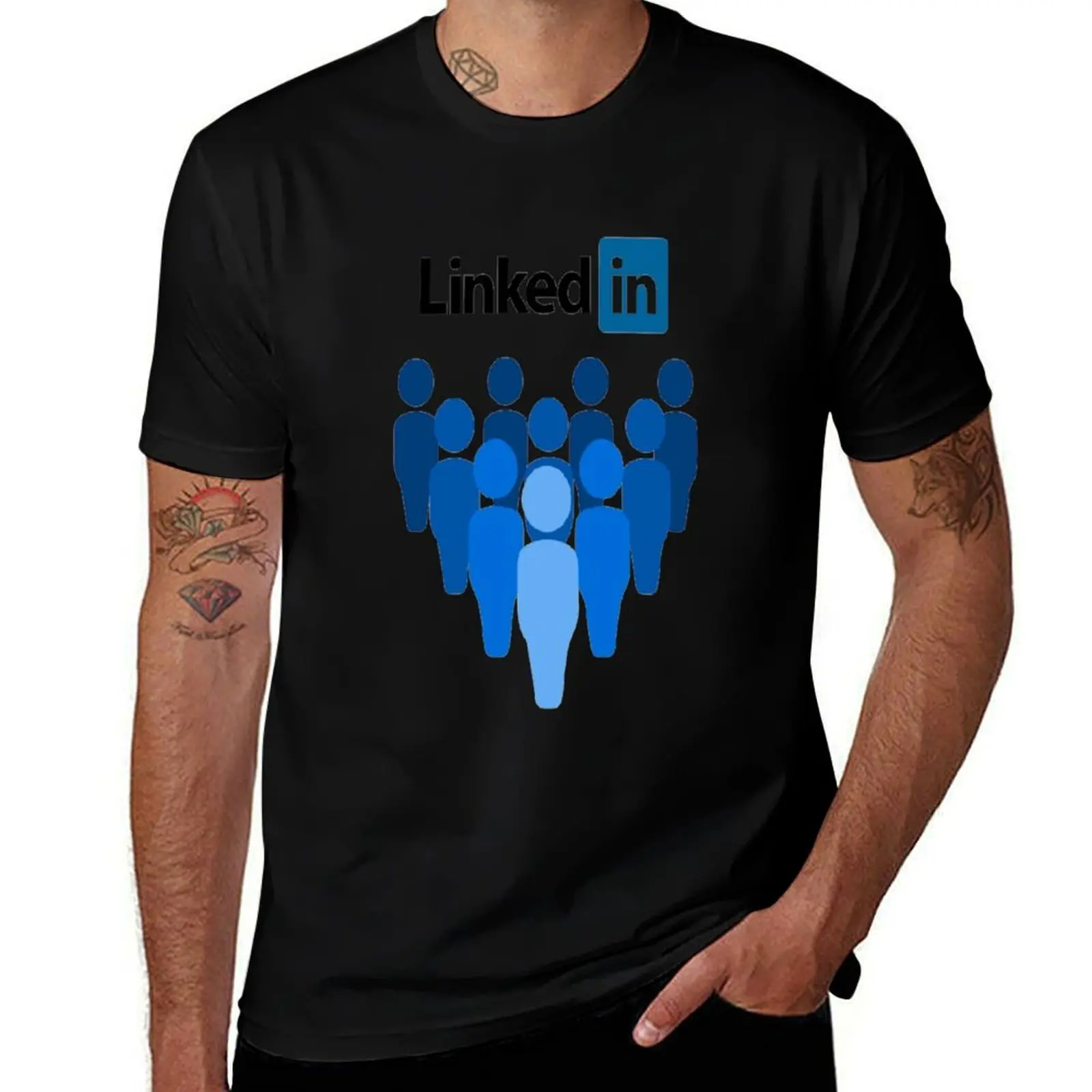 

Linkedin 1 T-Shirt man t shirt heavy cotton t shirt man luxury t shirt man cotton T-shirt