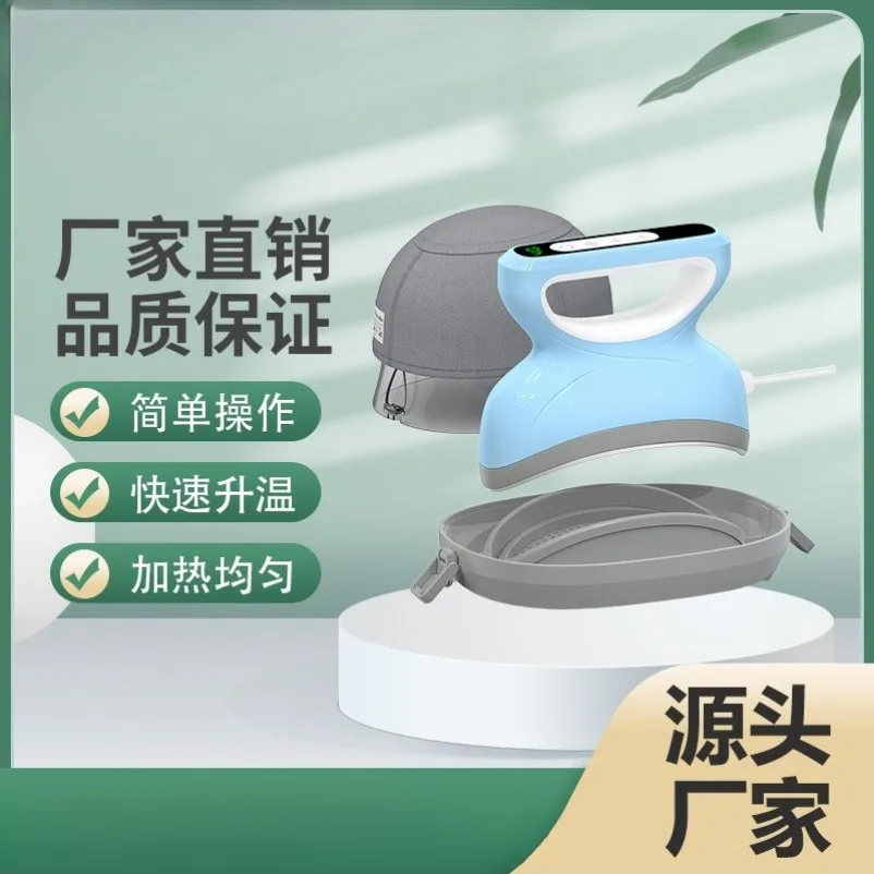 Hat Hot Press Heat Press Machine Heating Temperature Adjustable Countdown Function Blue