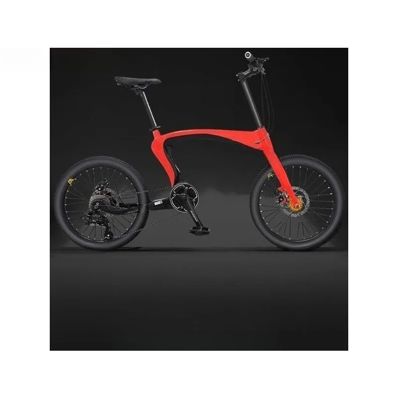 Carbon fiber 20 inch straight handle road bike variable speed bike teen racing adult