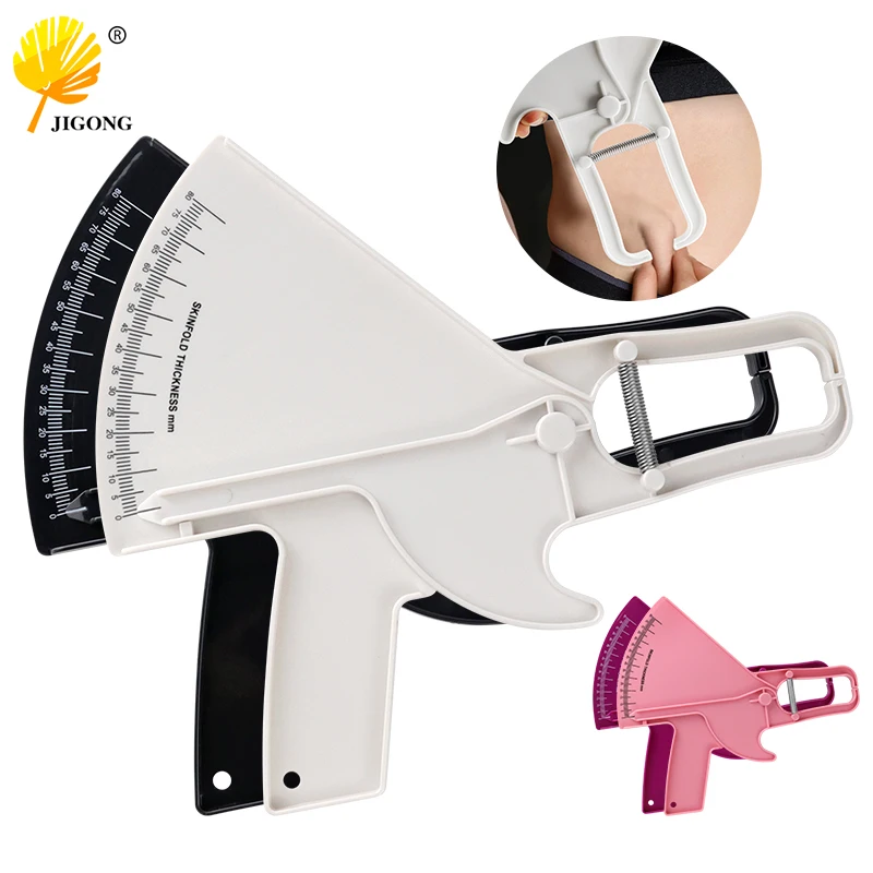 0-80mm Body Fat Measure Tester Analyzer Sebum Caliper Clamp Shaped Ruler Skinfold Test Instrument Measuring Tape