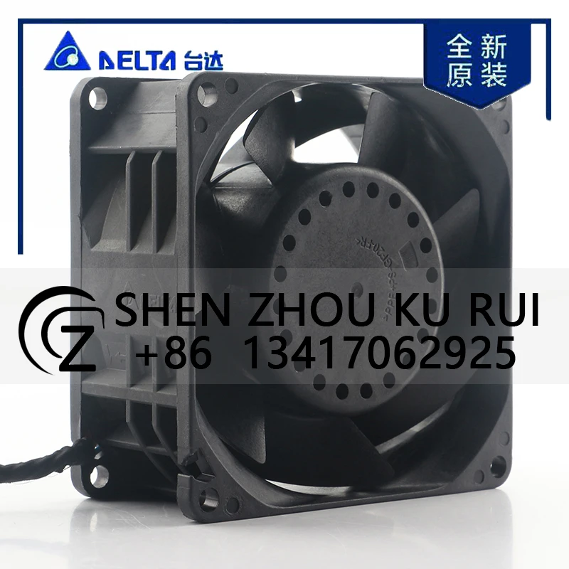 دلتا 5 فولت 24 فولت 48 فولت DC12V 7.0A التيار المتناوب EC 8038 80X80X38 مللي متر 8 سنتيمتر فائقة العنف ارتفاع حجم الهواء PWM خادم العاكس PFM0812HE-01 مروحة التبريد